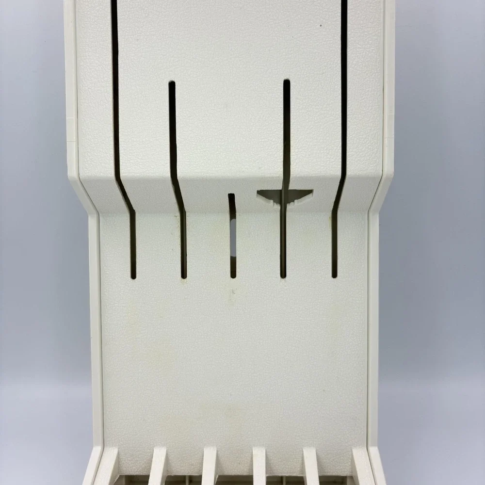 Cutco Knife Holder White Plastic Wall Mount‎ Drawer Tray 1720 USA Made Kitchen